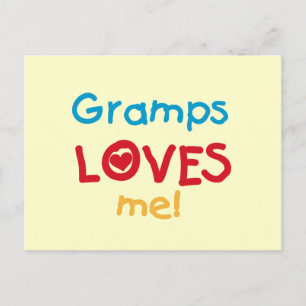 Gramps Loves Me T-shirts and Gifts Postcard