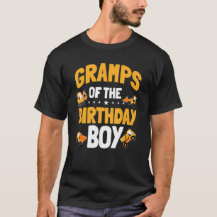 Gramps Of The Birthday Boy Construction Worker Bda T-Shirt