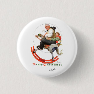 Gramps on Rocking Horse 3 Cm Round Badge