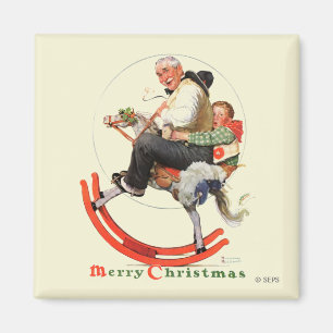 Gramps on Rocking Horse Magnet
