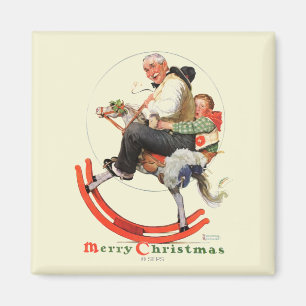 Gramps on Rocking Horse Magnet