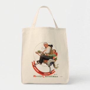 Gramps on Rocking Horse Tote Bag