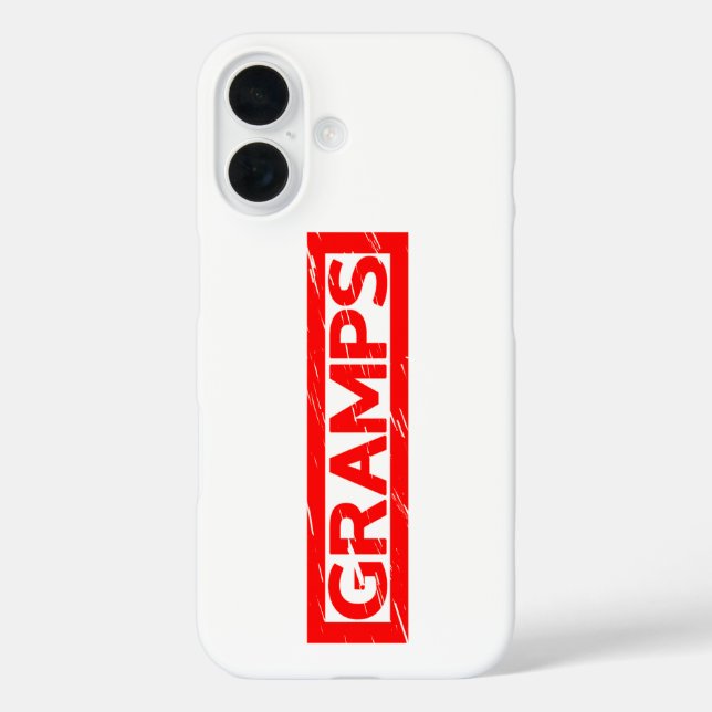 Gramps Stamp Case-Mate iPhone Case (Back)