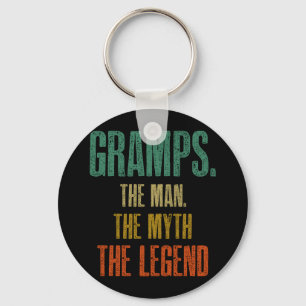GRAMPS THE MAN The MYTH The LEGEND Father's Day Key Ring