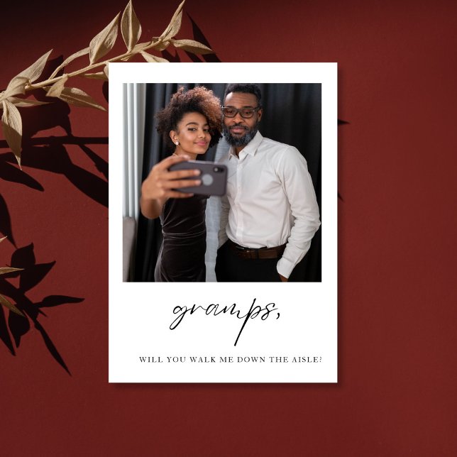 Gramps Will You Walk Me Down The Aisle Father  Postcard (Creator Uploaded)