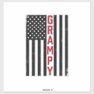 Grampy American Flag Patriotic Vintage Vector Desi