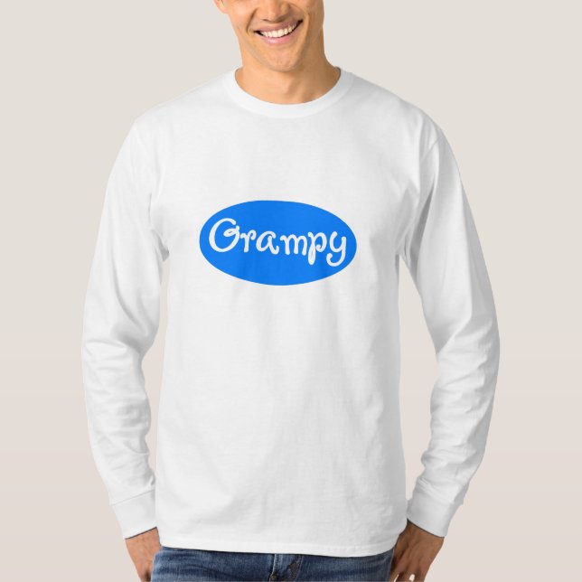 Grampy Blue White T-Shirt (Front)