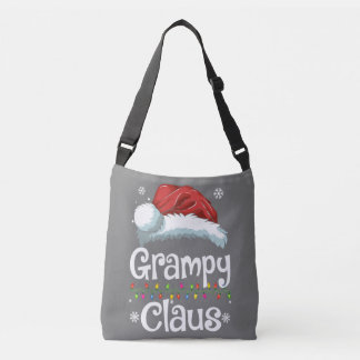Grampy Claus Shirt, Family Matching Grampy Claus Crossbody Bag