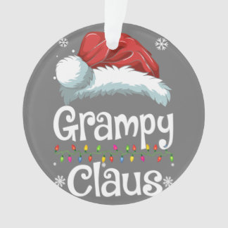 Grampy Claus Shirt, Family Matching Grampy Claus Ornament