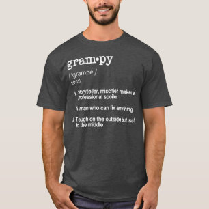 Grampy Definition T Funny Cool Present Gift T-Shirt