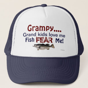 Grampy...Grand Kids Love Me Fish Fear Me Hat