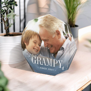 Grampy Grandpa Year Established Photo Block