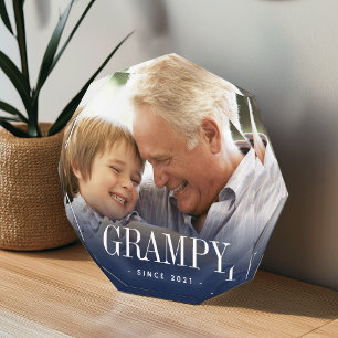 Grampy Grandpa Year Established Photo Block