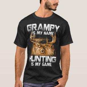GRAMPY Is My Name Hunting Is My Game Father's Day  T-Shirt