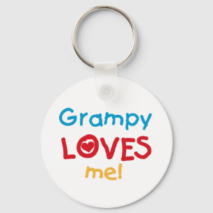 Grampy Loves Me T-shirts and Gifts Key Ring