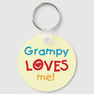 Grampy Loves Me T-shirts and Gifts Key Ring