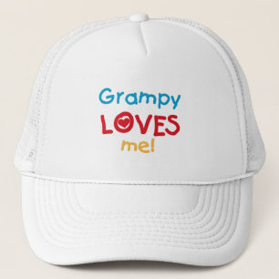 Grampy Loves Me T-shirts and Gifts Trucker Hat