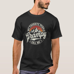 Grampy Mountain Hiking Favourite People Call Me Gr T-Shirt