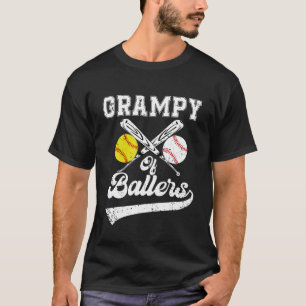 Grampy Of Ballers Softball Baseball Player Father T-Shirt