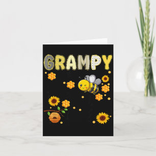 Grampy of The Bee-Day Girl Funny Bee Birthday Card