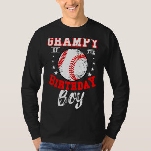 Grampy Of The Birthday Boy Baseball Theme Bday Cel T-Shirt