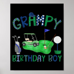 Grampy of The Birthday Boy Hole in One Golf Lover Poster