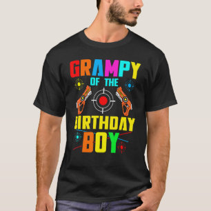 Grampy Of The Birthday Boy Lasertag Game Family Pl T-Shirt