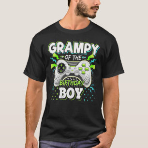 Grampy Of The Birthday Boy Matching Video Game Bir T-Shirt