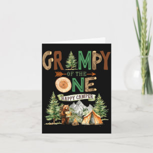 Grampy of the one happy camper 1st birthday card