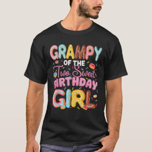 Grampy Of The Two Sweet Birthday Girl Donut 2Nd Bi T-Shirt