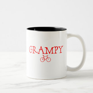 Grampy Red Bike Two-Tone Coffee Mug
