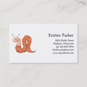 Gram's Garden · Red Worm Business Card
