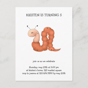 Gram's Garden · Red Worm Invitation