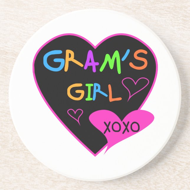 Gram's Girl Custom T-Shirts, Mugs, Buttons, Cases Coaster (Front)