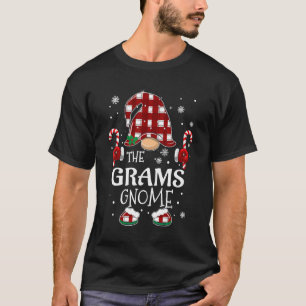 Grams Gnome Buffalo Plaid Matching Family Christma T-Shirt
