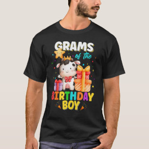 Grams Of The Birthday Boy Cow Farm Animals Family T-Shirt