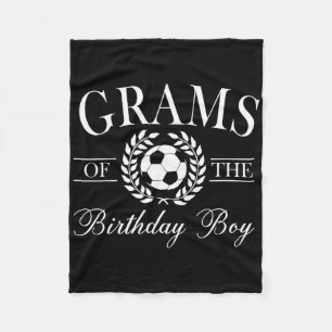 Grams Of The Birthday Boy Soccer Family Matching Fleece Blanket