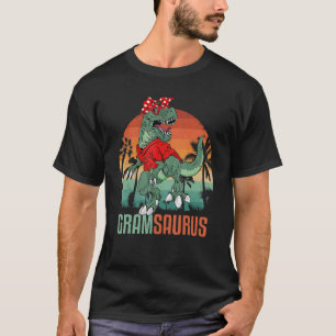 Gramsaurus Rex Gram Saurus Dinosaur Grandma Sungla T-Shirt