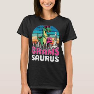 Gramssaurus T Rex Dinosaur Grams Saurus Family T-Shirt