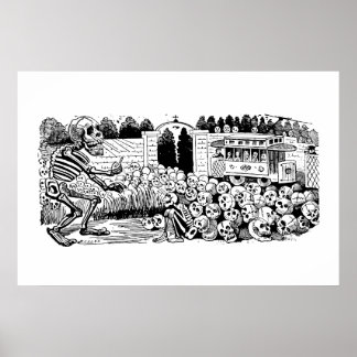 Gran Calavera Eléctrica by José Guadalupe Posada Poster
