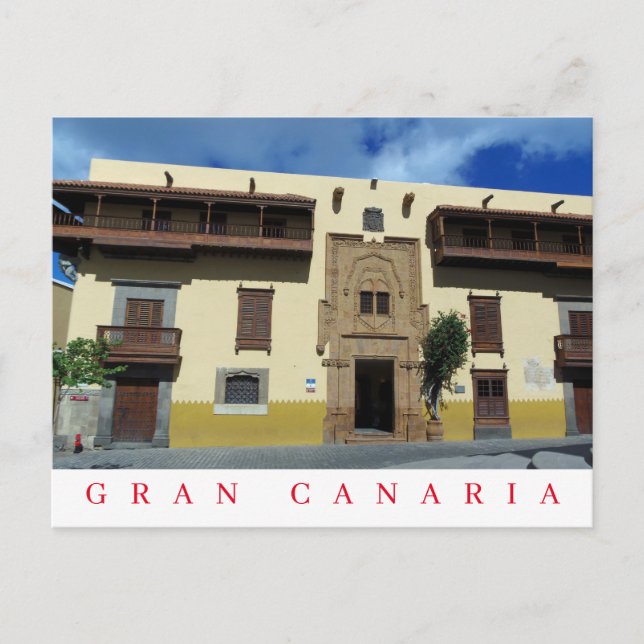 Gran Canaria Casa Museo de Colón view postcard (Front)