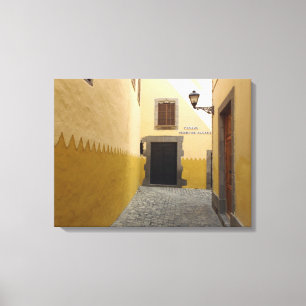 Gran Canaria Las Palmas alley view canvas print