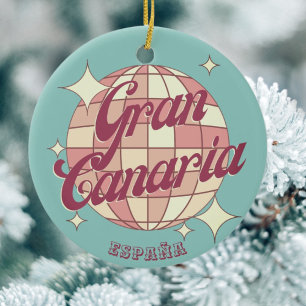 Gran Canaria Spain tourism souvenir decor Ceramic Tree Decoration