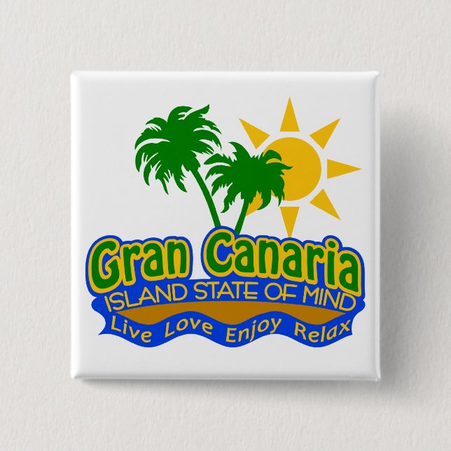Gran Canaria State of Mind button (Front)