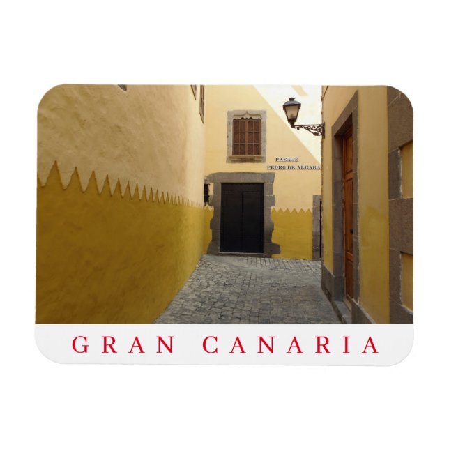 Gran Canaria Vegueta view fridge magnet (Horizontal)