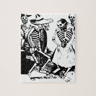 Gran-Fandango Mexican skeletons Jigsaw Puzzle