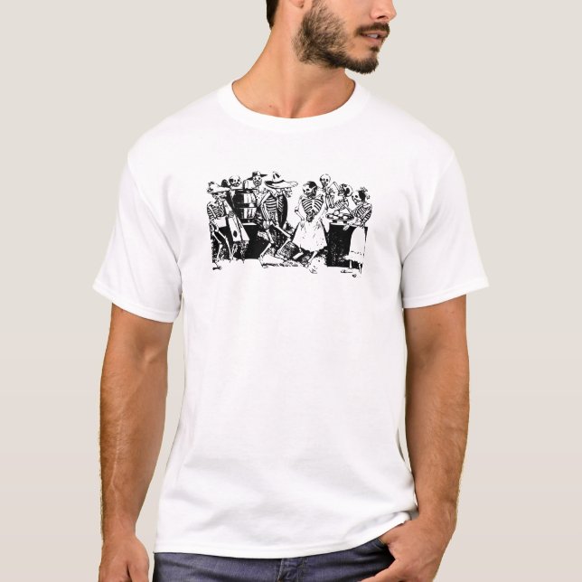 Gran Fandango Skeletons Dancing Mexico Vintage T-Shirt (Front)