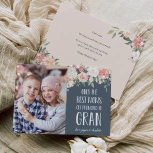 Gran Grandmother Mother's Day Flat Photo Card