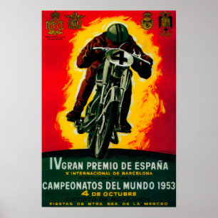 Gran Premio de Espana Vintage PosterEurope Poster