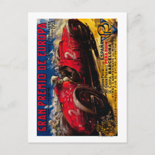 Gran Premio De Europa Vintage PosterEurope Postcard